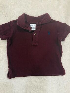 Ralph Lauren Toddler Polo - Burgundy with Navy Pony